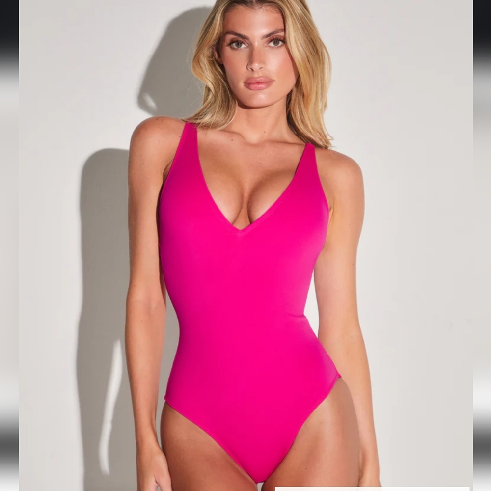 Women's Pink One-Piece Swimsuit